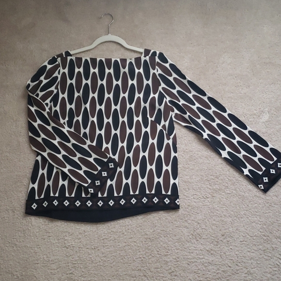 Michael Kors Blouse - Long Sleeve - Black/Brown - Picture 5 of 5